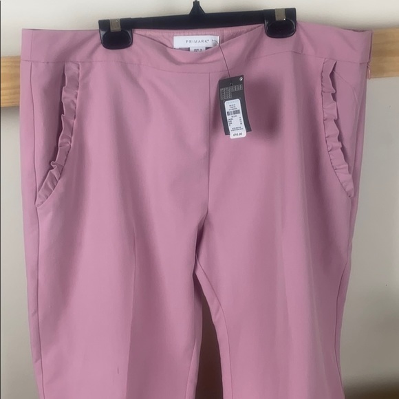 Primark Blush Pink Ruffled Trouser Pants - Picture 7 of 7